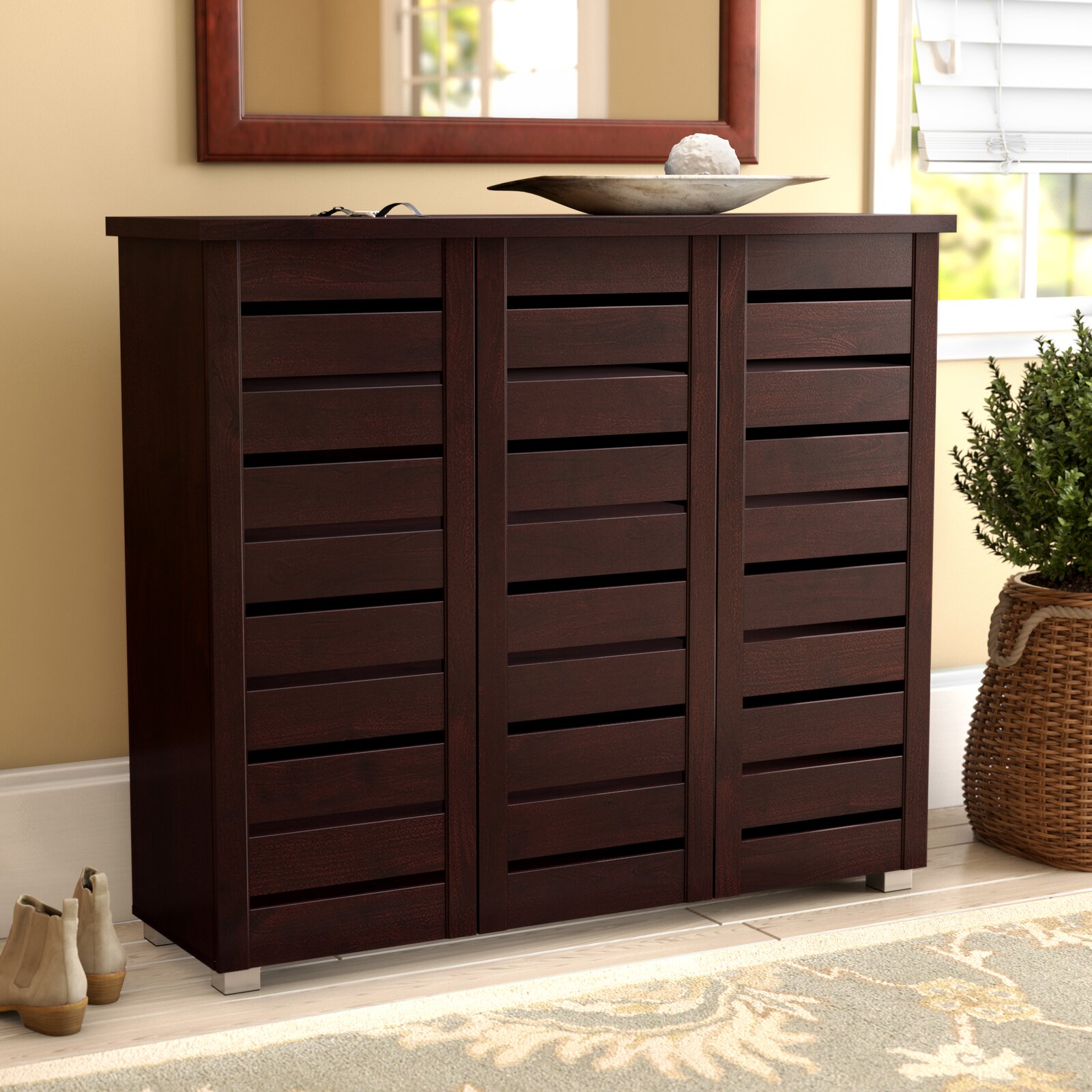 【Furniture】Gavin 20 Pair Shoe Storage Cabinet
