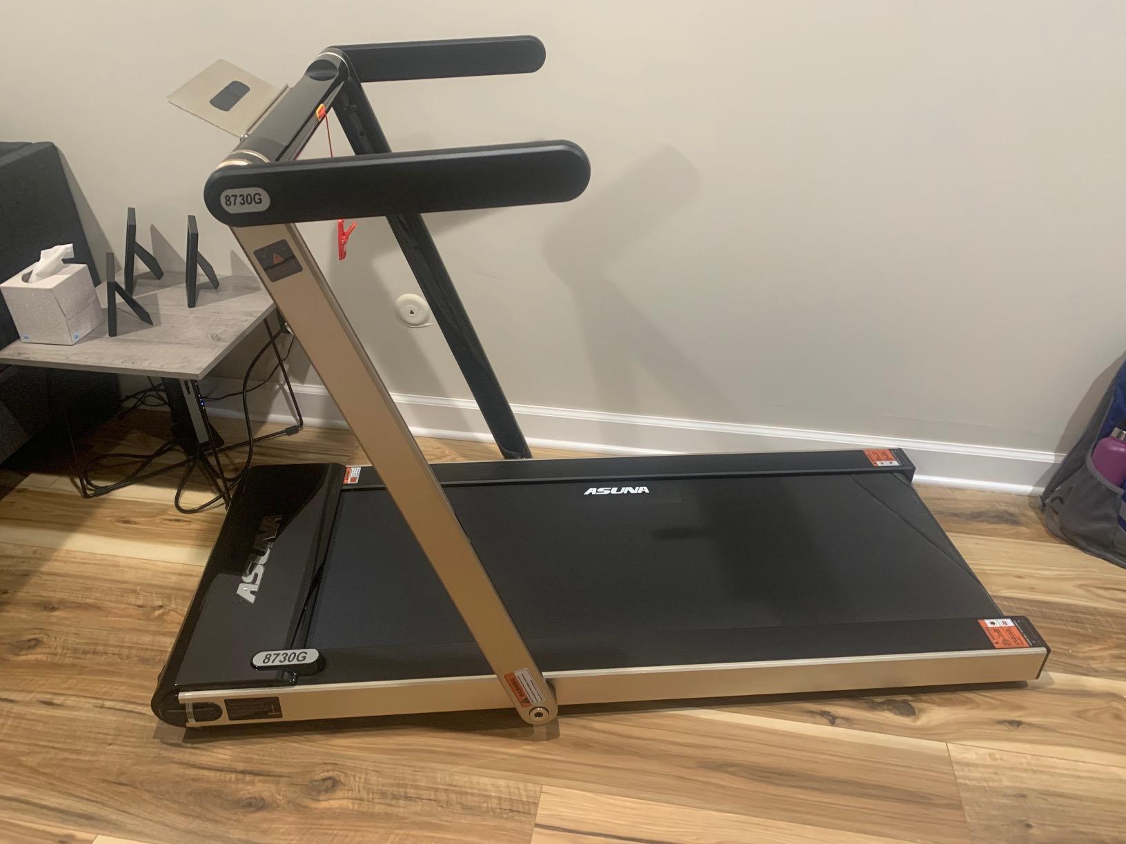 【Sports&Outdoors】ASUNA Premium Slim Folding Treadmill Running Machine with Speakers for Home Gyms